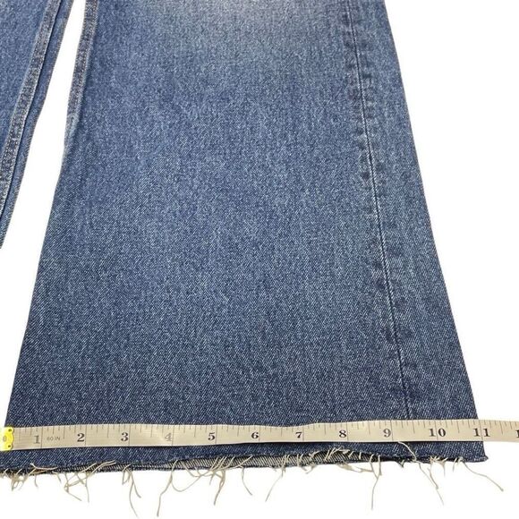 Vigoss Medium Wash Sandblasted Royce 70s Stovepipe Jeans - Picture 8 of 9